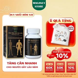 Tăng Cân Hoa Bảo Chính Hãng Hộp 22 Viên Uống Thảo Mộc Tăng Cân Cho Người Gầy cơ địa khó tăng Lâu Năm