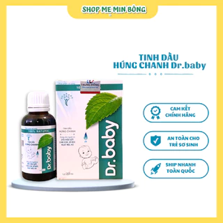 Tinh Dầu Húng Chanh Dr.Baby Giảm Ho Tiêu Đờm Tăng Sức Đề Kháng Dùng An Toàn Cho Trẻ Sơ Sinh Dung Tích 30ml