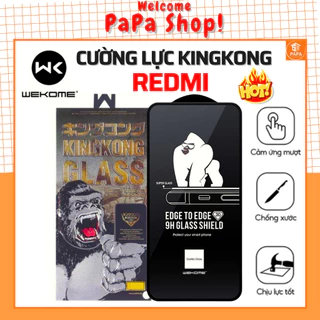 Kính cường lực KingKong Redmi K30 K40 K50 Gaming 10C 10A 9A 9C 8 Note 12 12s 11 11s Pro Note 10 Pro 10s 9s 9 12C A1 A2+