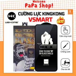 Kính cường lực KingKong Vsmart Joy 4 Live 4 Star 4 Star 3  Star 5 Joy 3 - Full màn hình - chịu va đập tốt [WK 3D PAPA]