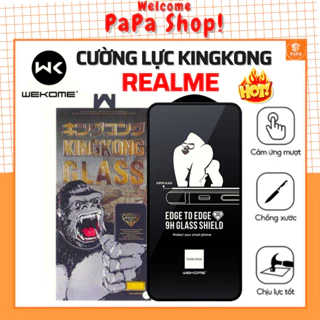 Kính cường lực KingKong Realme C51 C53 C55 C33 C35 C11 C12 C25Y C30s C33 6 7 8 9 9i Pro 10 11 Gt Neo 2 2T 3 5 Q5 Q3s Q3