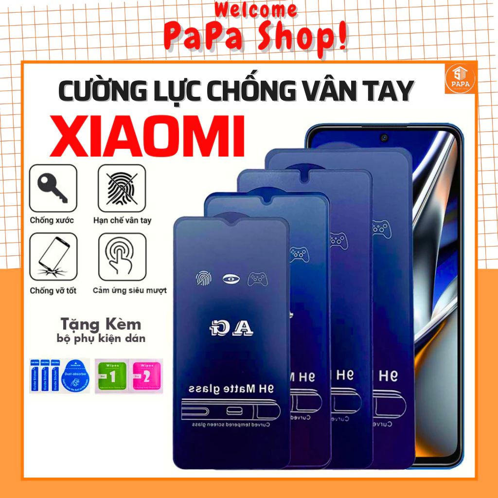 Kính Cường Lực Ag Nhám Xiaomi 12T Pro 11T Pro 5G 10T Pro Mi 11 Lite 5G Ne Poco C40 F4 F3 M5 M5s M4 M3 Pro X4 GT X3 Pro