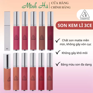 Son kem lì 3CE Hazy Lip Clay 4g mềm mịn môi