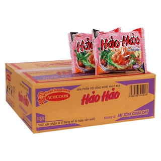 1 Thùng Mì Hảo Hảo Vị Tôm Chua Cay 30 Gói 75g