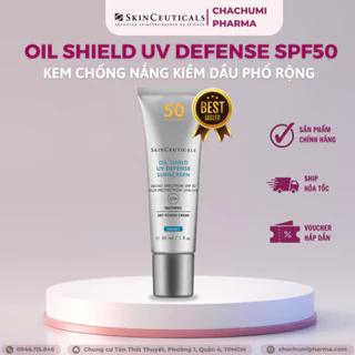 [Hàng công ty] Kem chống nắng skinceuticals oil shield uv defense sun cream SPF 50 30ml (bản pháp)