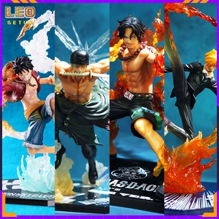 Mô hình nhân vật Monkey D Luffy - Ace - Roronoa Zoro - SanJi băng mũ rơm  anime Onepiece Figure cực nét by Leo Setup