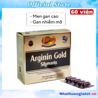 Bổ Gan ARGININ GOLD SILYMARIN Đại Uy Lợi Mật, Tăng Cường Chức Năng Gan, Giải Độc Cơ Thể - Hộp 60 Viên