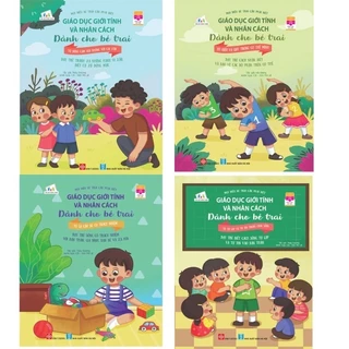Sách - Combo 4 cuốn Giáo dục giới tính và nhân cách dành cho bé trai