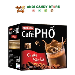 Cà Phê Phố Sữa Đậm Đà Béo Ngậy MacCoffee 10 gói 240gr