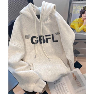 Áo Nỉ Hoodie Xám In Chữ GBFL Mũ Rộng 2 Lớp Vải Nỉ Bông Cao Cấp , Hoodie Nam Nữ Thời Trang Unisex