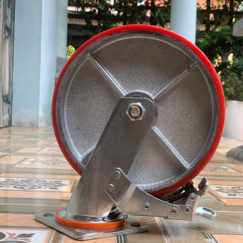 [HÀNG ĐẸP] Bánh xe gang PU chịu tải phi 200
