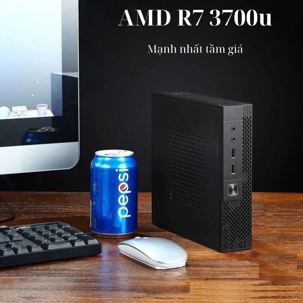 Bộ máy tính bàn Mini PC ITX chạy AMD R7 3700u với GPU vega 10 mạnh nhất phân khúc | RetroBox