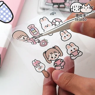 Sticker 2d hình dán 2d Dễ Thương Trang Trí Ốp Điện Thoại, Bình Nước