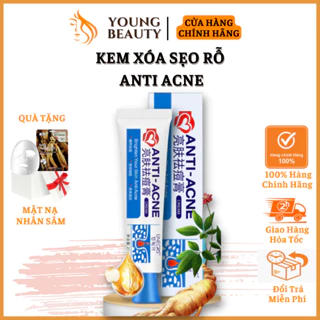 Kem xóa sẹo rỗ ANTI ACNE - Kem ANTI ACNE lành sẹo rỗ, sẹo lõm, giúp lấy lại làn da khỏe mạnh, mịn màng - YOUNG BEAUTY