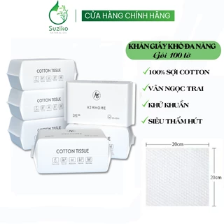 Khăn mặt khô dùng 1 lần đóng gói dạng rút Suziko K03