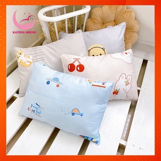 Gối đầu cho bé 5-10 tuổi, 35x50cm, vải tencel gòn lông vũ êm mềm thoáng mát