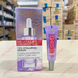 Serum siêu cấp ẩm & giảm nếp nhăn Revitalift Pure Hyaluronic Acid 1.5% 7,5ml - 30ml