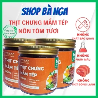 Thịt chưng mắm tép có nõn tôm Bà Nga Hải Phòng