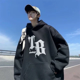 Áo Hoodie Mũ 2 Lớp Form Rộng Chữ TB Chất Nỉ Bông Cao Cấp