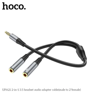 Cáp chia và gộp tai nghe 3.5mm HOCO jack dùng để chuyển đổi audio mic cho điện thoại laptop pc cho tai nghe loa - gò vấp