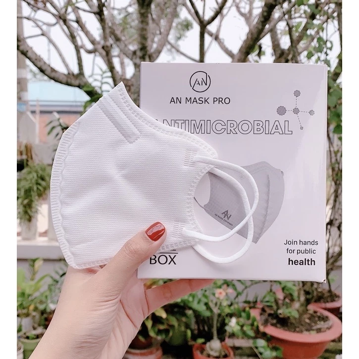[Set 50 Cái] Khẩu Trang 6D An Mask Pro N99+ 5 Lớp Kháng Khuẩn Chống Bụi Mịn Hàng Chính Hãng