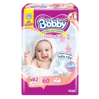 Miếng Tả Lót Sơ Sinh Bobby NB1/NB2 - tả lẻ