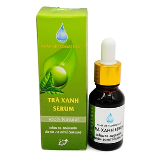 Serum làm trắng da tinh chất chất trà xanh Nhật Việt Cosmetics ngừa nhăn lão hóa se khít lỗ chân lông (15ml)