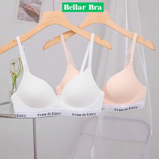 Áo lót không gọng cotton mềm mại, Áo ngực mút mỏng viền thun co giãn không hằn   BellarBra BRA - A164