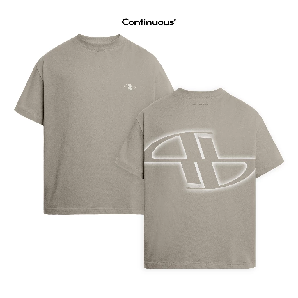 Áo thun Continuous - CTNS - Basic BIG LOGO MOCHA