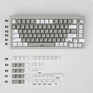 Bộ nút bàn phím cơ | Keycap Cherry Aifei Icon Bagua Retro | ABS Doubleshot