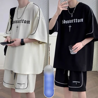 ❤ VẢI ĐẸP ❤  Set Đồ Nam Nữ - Bộ Thể Thao Mặc Nhà Unisex Trơn Gồm Áo Thun Tay Lỡ + Quần Đùi Short Mềm Mịn