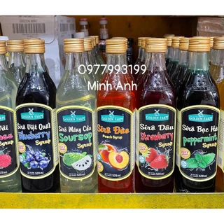 Siro Golden Farm chai Thủy Tinh 520ml