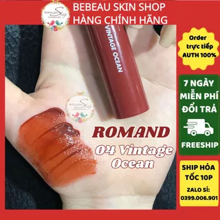 Son Romand Glasting Water Tint 04 Vintage Ocean Đỏ Nâu - Bebebau