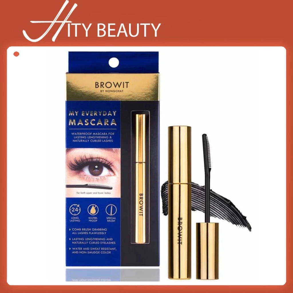 Mascara Browit By Nongchat giúp mi tơi dài cong vút dành cho makeup cá nhân chuyên nghiệp - Hity Beauty