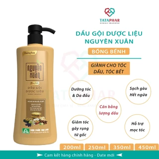 Dầu gội dược liệu nguyên xuân Bồng Bềnh (Vàng) - Dành cho tóc dầu, tóc bết - Hương Hoa -  Chính hãng