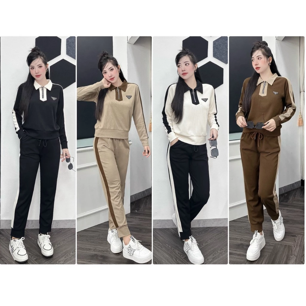 [Hàng loại Đẹp] Bộ Thu Đông  Tăm Mịn Co Giãn Năng Động Chất Lượng Cao - Quần Áo Huyền Anh [M03]