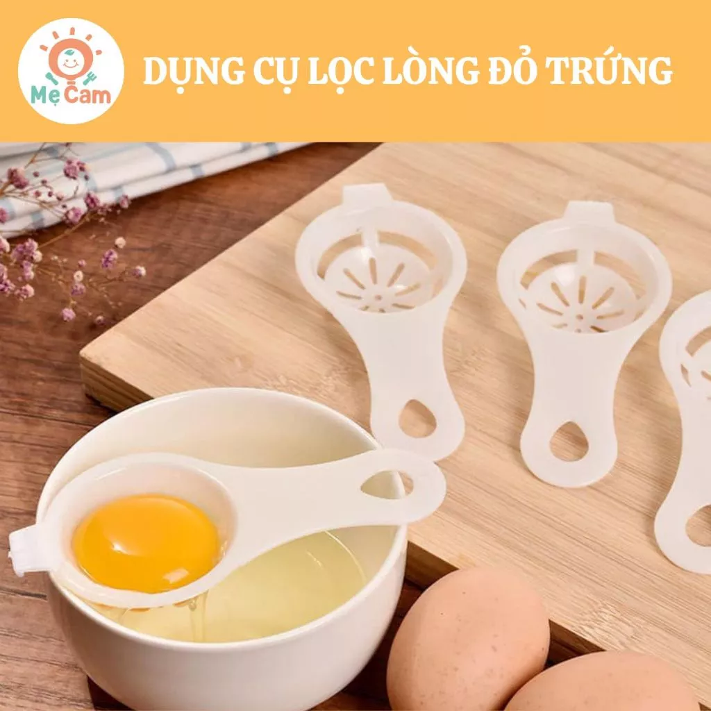 Dụng cụ tách lòng đỏ trứng tiện dụng chế biến đồ ăn dặm cho bé Shop Mẹ Cam