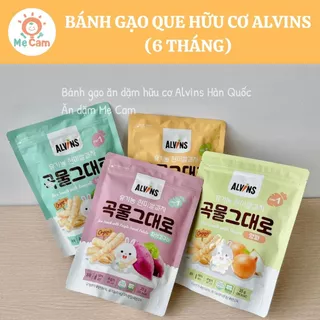 Bánh gạo que hữu cơ Alvins Hàn Quốc cho bé 6m+ 25g Shop Mẹ Cam