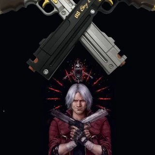 đạo cụ cosplay mô hình pis.stol Dante Devil may cry dmc nhựa PU 38cm | tunghondaGamer