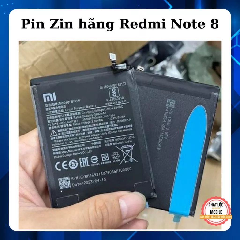 Pin Redmi Note 8 ZIN hãng, Date sx T4/2023, BN46,Redmi 7. Pin new 100%, zin hãng, date mới 2023
