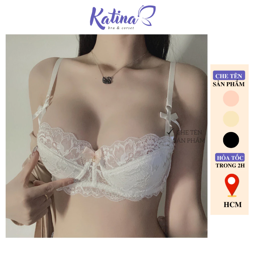 KTA90 Set Bộ Đồ Lót Re Bralette KATINA Có Gọng Mút Mỏng Nhẹ Cao Cấp Nâng Ngực Sexy Gợi Cảm