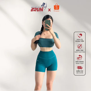 Quần đùi thể thao SWEET - Chất thun dệt cao cấp -BRUN