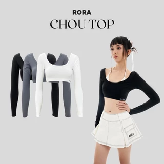 Áo Dài Tay Cổ Tròn Cài Sau Thời Trang CHOU TOP - RORA