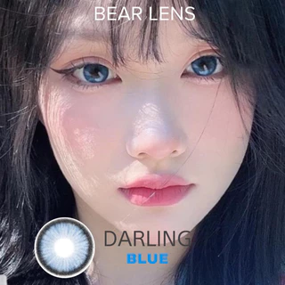 [ Giá 1 Cặp ] BEAR LENS 1 Cặp Kính Áp Tròng Darling Blue 0 Độ