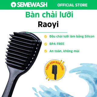 Bàn chải lưỡi cây chà lưỡi cạo lưỡi vệ sinh lưỡi răng miệng Raoyi cao cấp sạch lưỡi thơm miệng