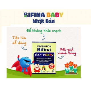 Men Vi Sinh Bifina Baby Nhật Bản - Hộp 30 Gói.- Cho Trẻ Táo bón,Tiêu Hóa Kém,Tăng Sức Đề kháng