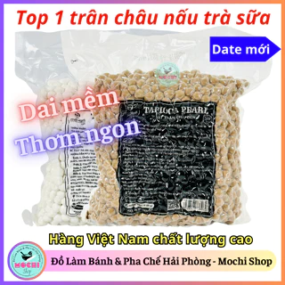 Trân châu nấu trà sữa đen trắng chính hãng Minh Hạnh dai dẻo đậm vị