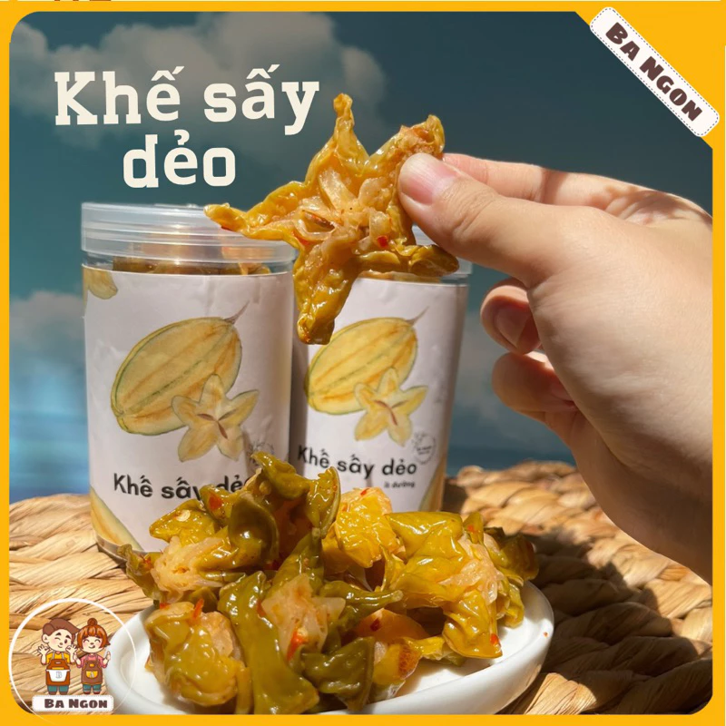 Khế sấy omai ớt - khế sấy dẻo - chua cay lạ miệng- ảnh shop tự chụp