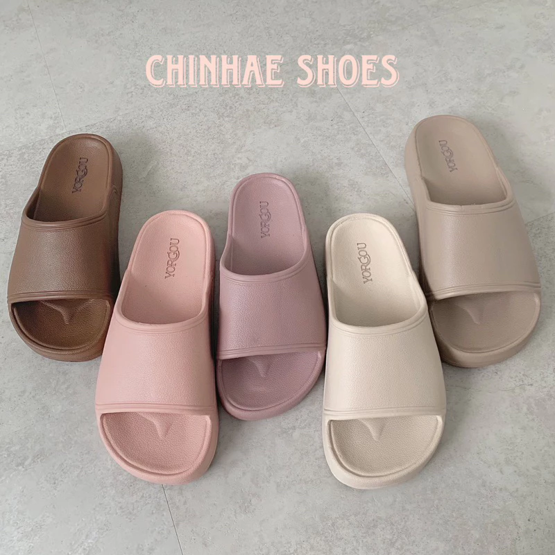 Dép lê quai ngang siêu nhẹ nam nữ Eva chống mùi đế dày chống trượt tăng chiều cao nhiều màu sắc trẻ trung D020