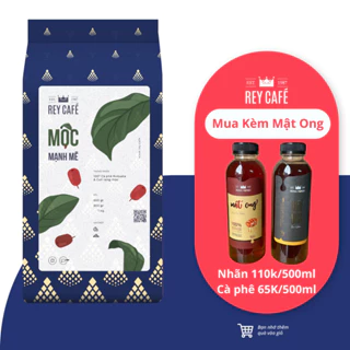 Cà phê rang Mộc Mạnh Mẽ (Phối Robusta & Culi) - Pha Phin/Máy - Coffee blend nguyên chất - Rey Cafe